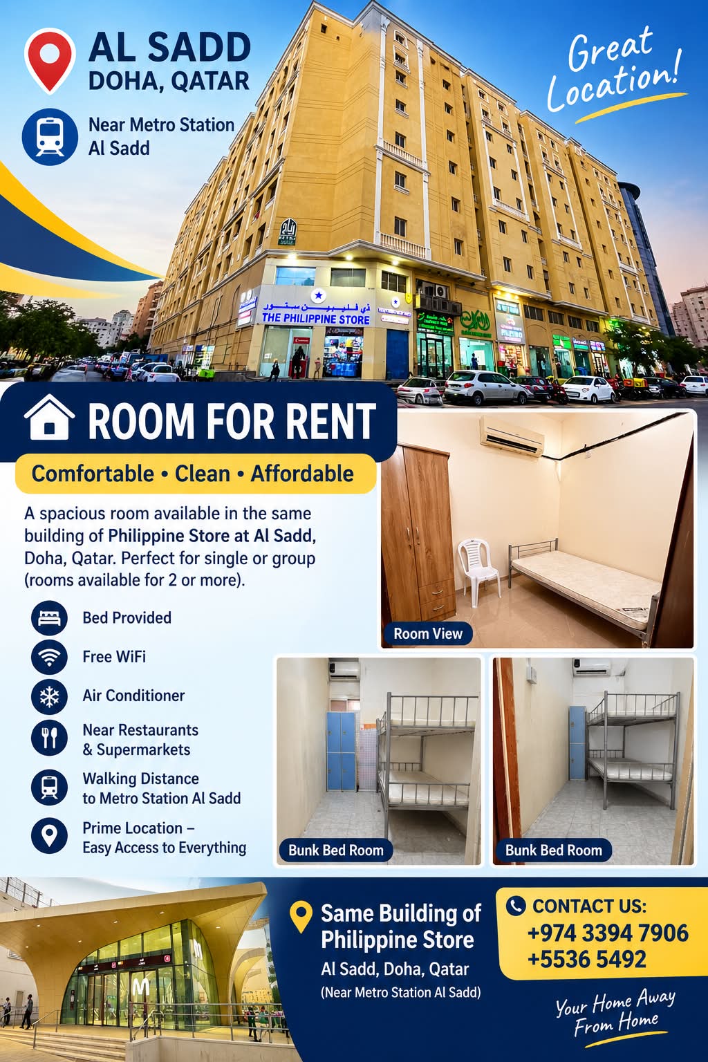 ROOM unit for rent in Qatar
